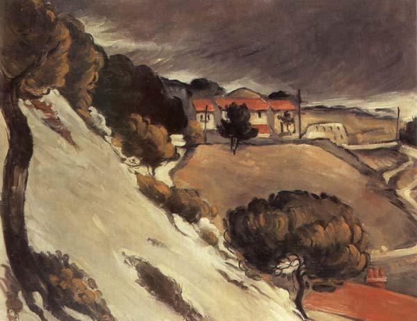 Paul Cezanne Fonte des neiges a l Estaque oil painting image